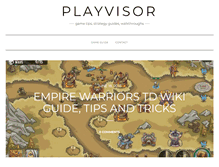 Tablet Screenshot of playvisor.com